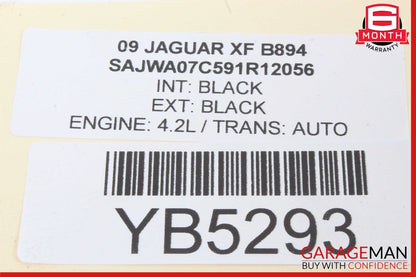 09-15 Jaguar XF Front Left Driver Side Seat Belt Black OEM 34025570A