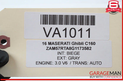14-17 Maserati Ghibli BCM Body Computer Control Module Unit 68282387AA OEM