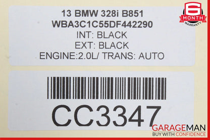 12-19 BMW F30 335i 328i LOWER SEAT CUSHION FRONT LEFT OEM