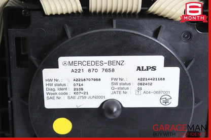 07-09 Mercedes W216 CL550 Center Console Multi Function Switch Control Knob Assy