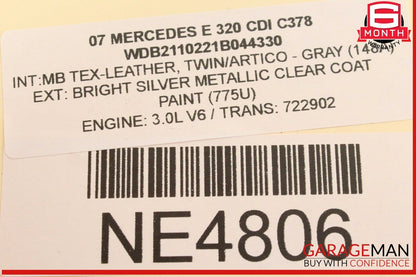 03-09 Mercedes W211 E320 CDI Rear Right Side Door Window Regulator Motor OEM