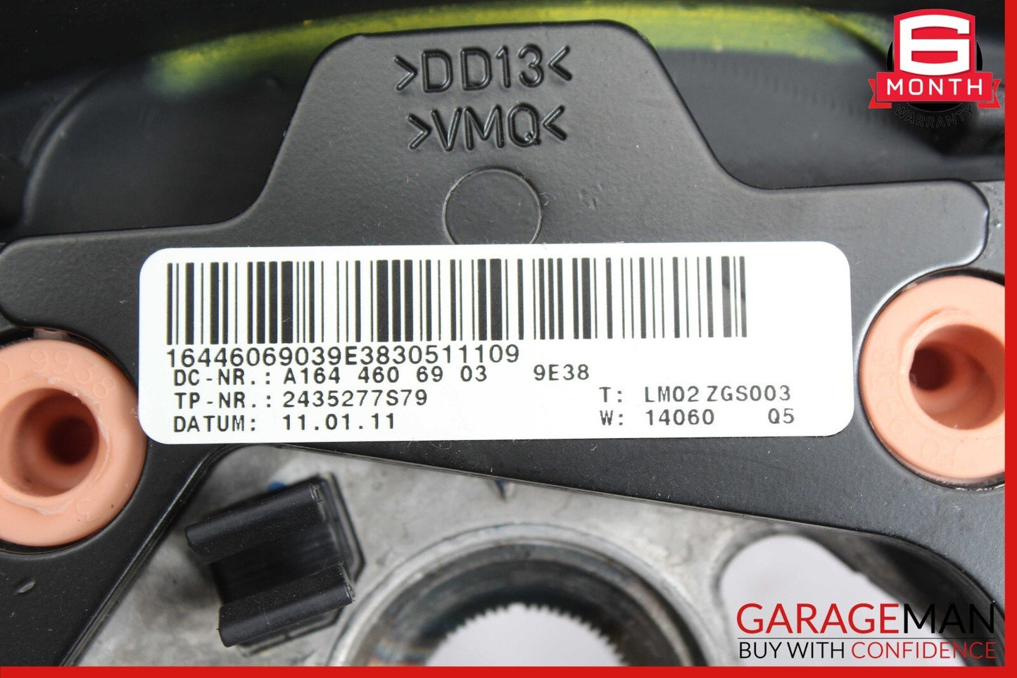 09-13 Mercedes X164 GL450 Driver Steering Wheel Black w/ Paddle Shifters OEM