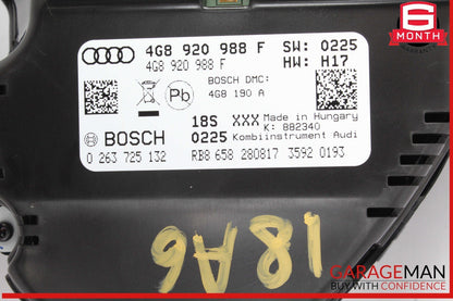16-18 Audi A6 A7 Speedometer Instrument Cluster Gauge 4G8920988F OEM