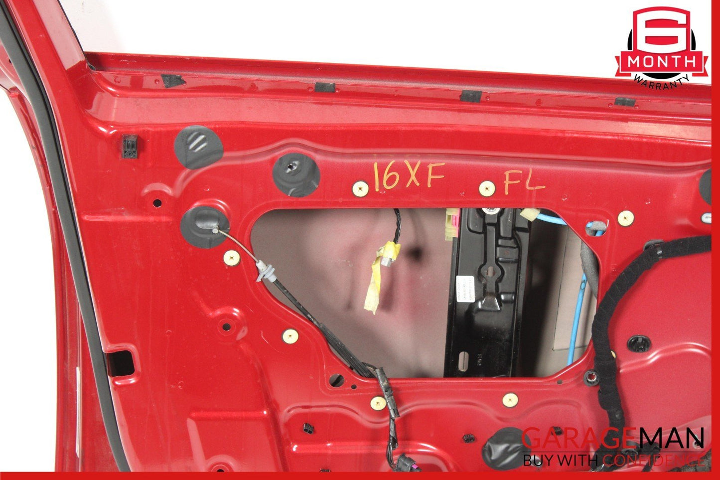 16-23 Jaguar XF Front Left Driver Side Door Shell Panel Red OEM