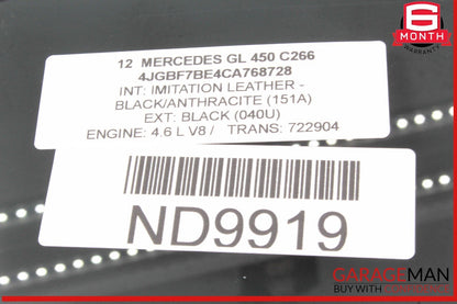 07-12 Mercedes X164 GL450 GL550 Rear Left Side Window Glass 43R002444 OEM