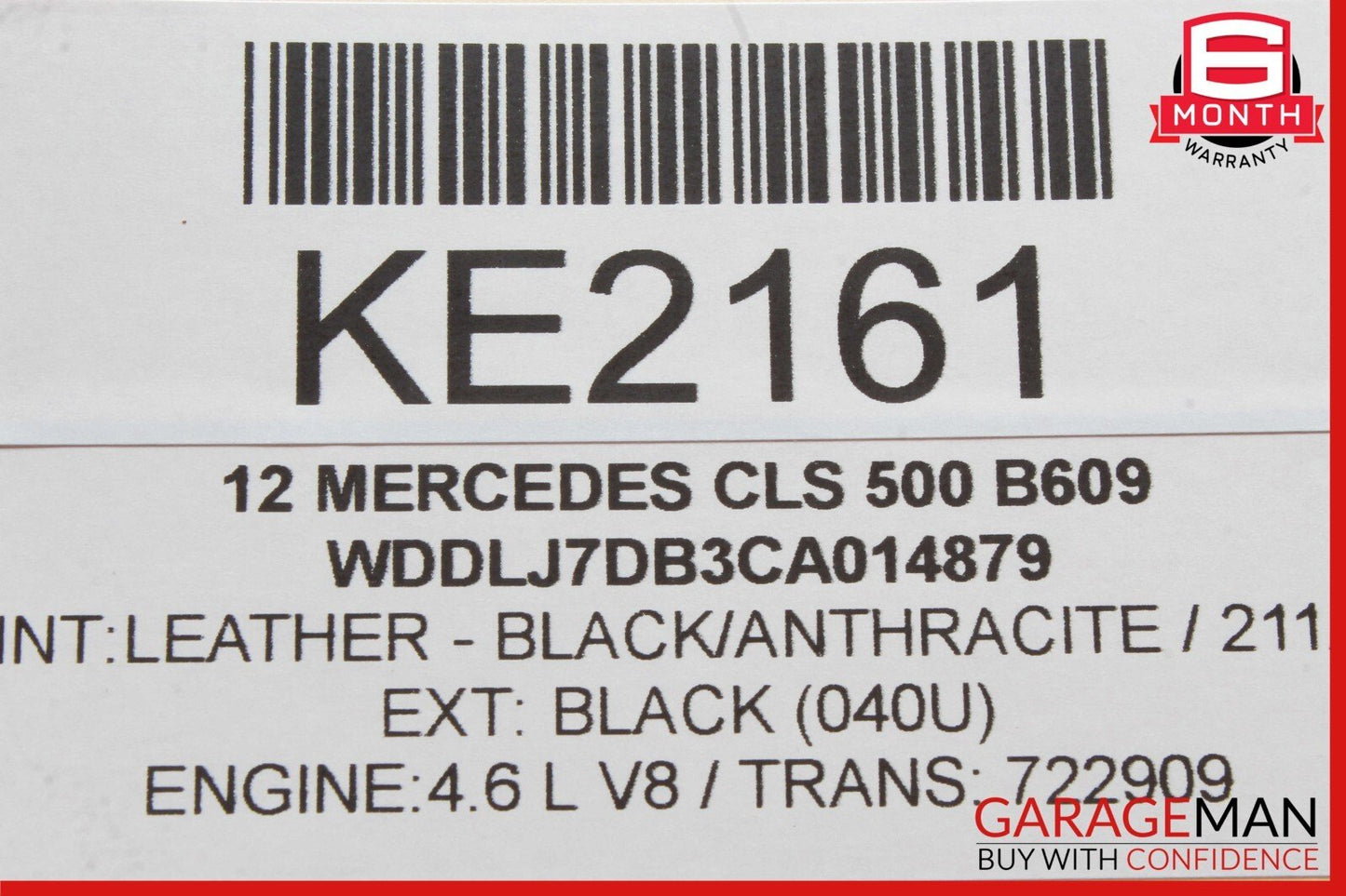12-18 Mercedes W218 CLS550 E350 CLS400 Overhead Dome Light 2129008310 OEM