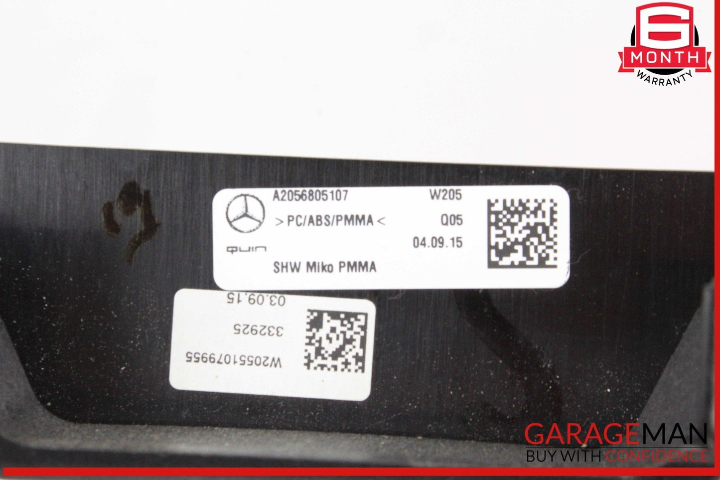 15-18 Mercedes W205 C300 C350e Center Console Trim Bezel Black 2056805107 OEM