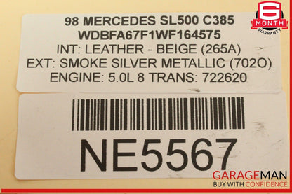 90-99 Mercedes R129 SL500 E420 400SEL Engine Cooling Fan Blade 1192050006 OEM