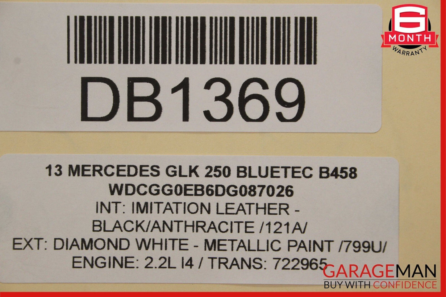 13-15 Mercedes X204 GLK250 Diesel Fuel Gas Tank Reservoir Assembly OEM