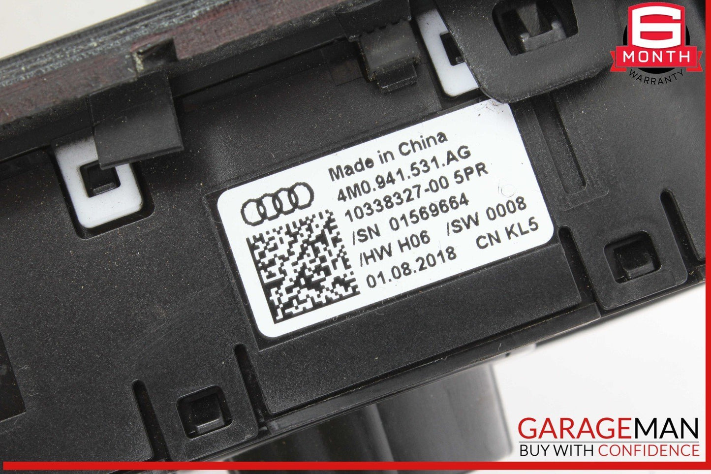 17-19 Audi Q7 Front Dash Trim w/ Head Light Lamp Control Switch 4M0941531AG OEM
