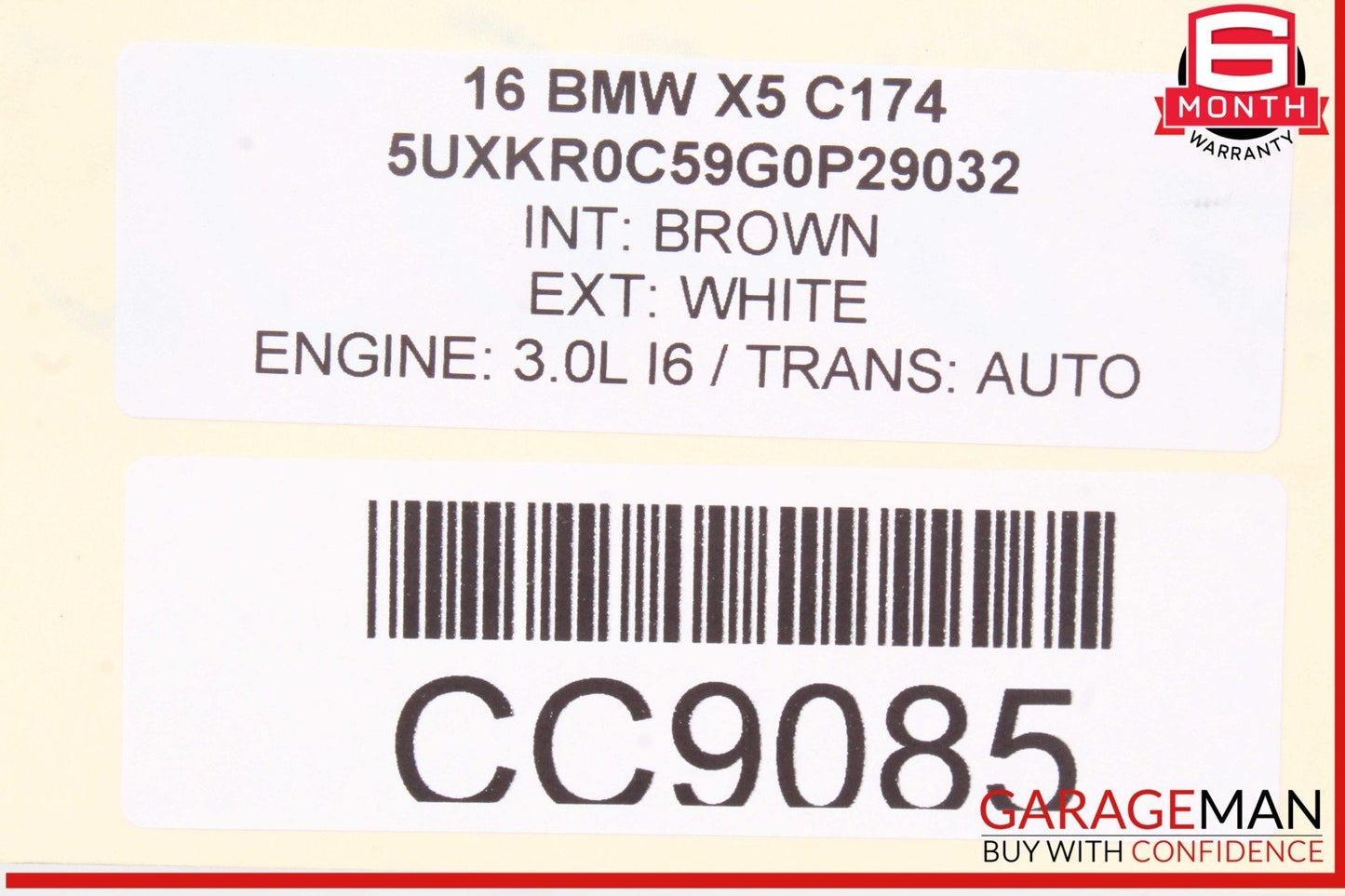 14-18 BMW X5 X6 3.0L AWD Rear Stabilizer Sway Anti-Roll Bar w/ Link OEM