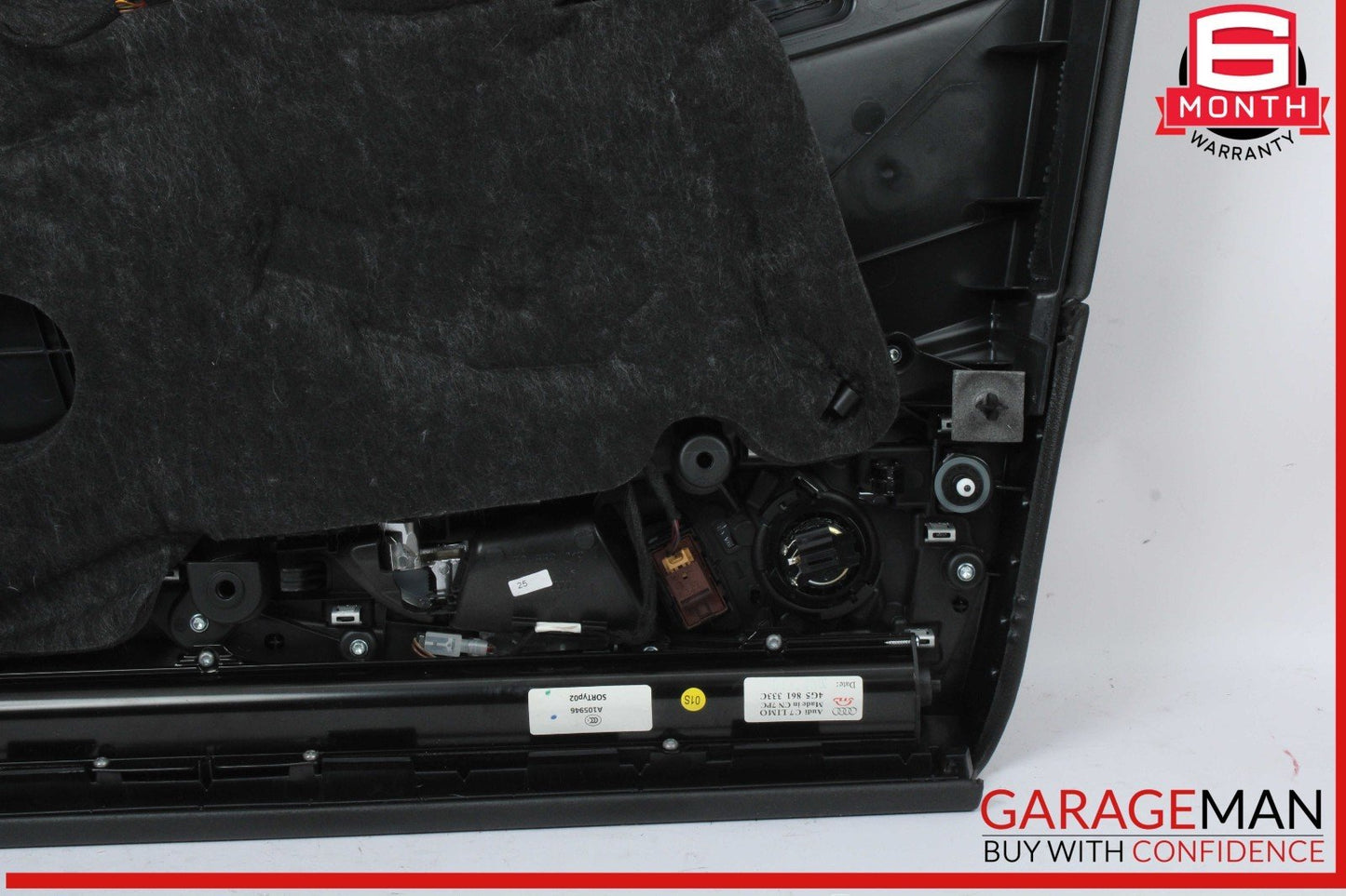 12-18 Audi A6 S6 Rear Left Driver Side Interior Door Panel 4G0867221 OEM