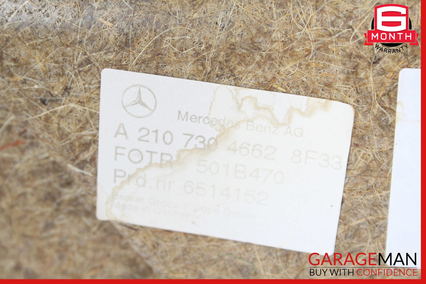 96-03 Mercedes W210 E320 Rear Right Passenger Side Interior Door Panel Trim OEM