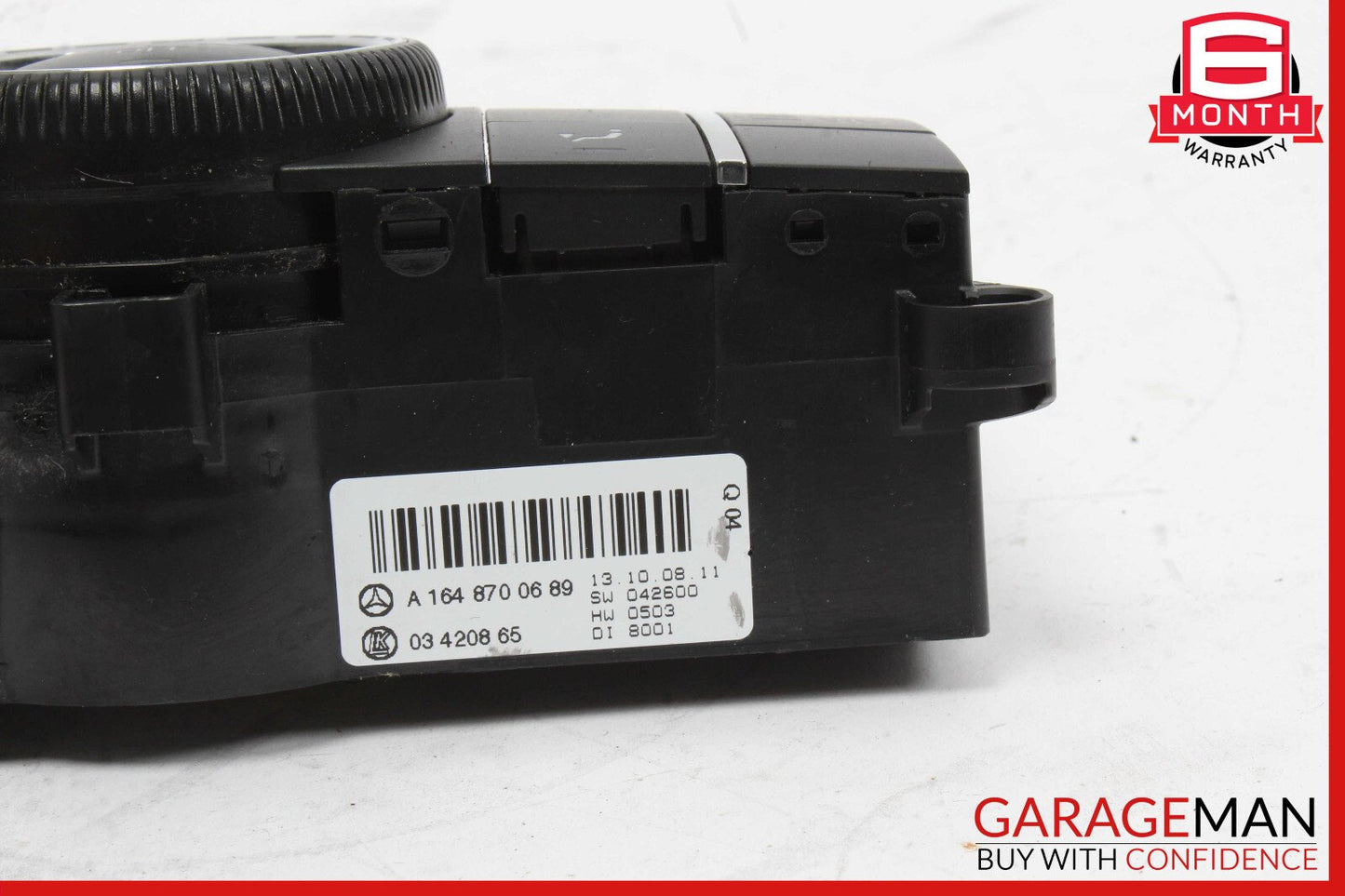 06-12 Mercedes X164 GL550 ML63 R500 Rear A/C Heater Climate Control Switch OEM