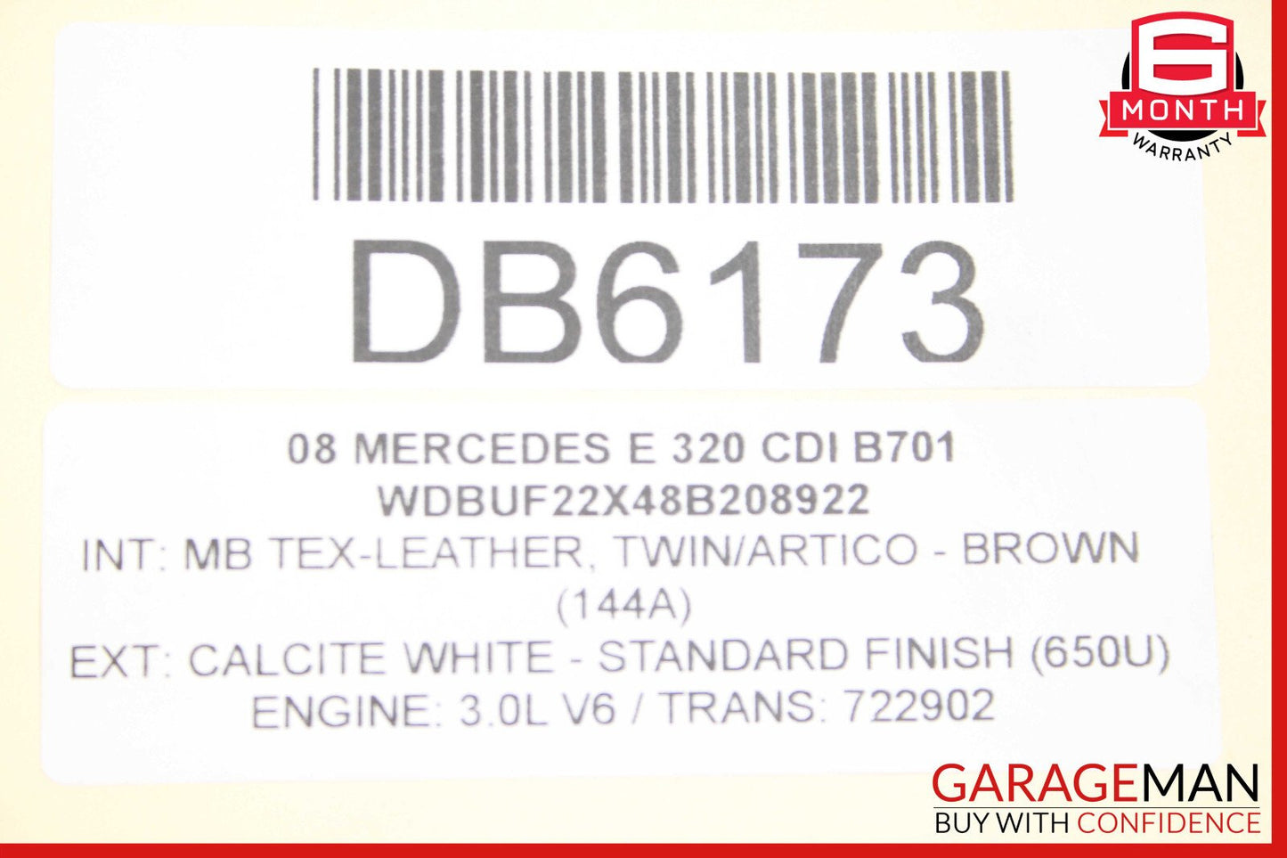 07-09 Mercedes W211 E320 CDI Diesel Turbo Turbocharger Air Intercooler OEM