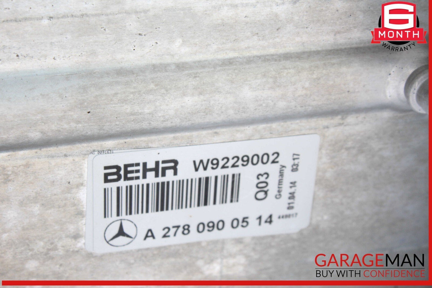 11-20 Mercedes W222 S550 CL550 E550 Engine Intercooler Radiator Manifold Assy