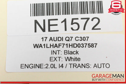 17-24 Audi Q7 Rear Right Passenger Side Window Regulator Motor 8W0959801 OEM