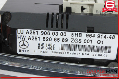 06-13 Mercedes X164 GL450 ML350 A/C AC Heater Climate Control Switch Trim OEM