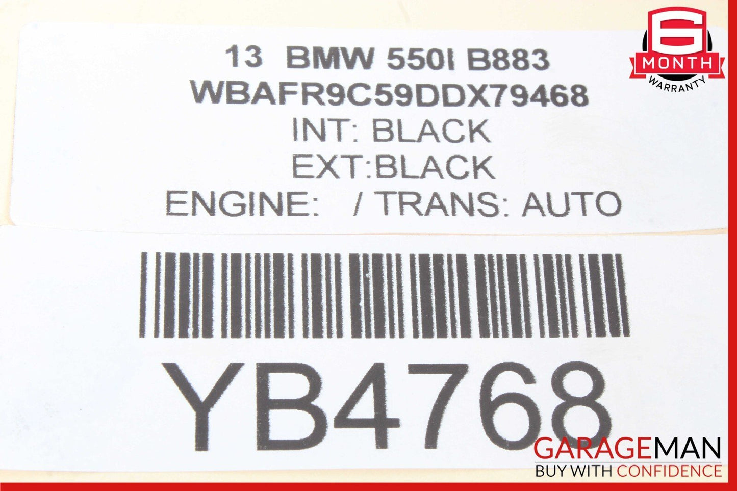11-18 BMW 550i 650i 750i Rear Left Suspension Lower Control Arm 6794875 OEM