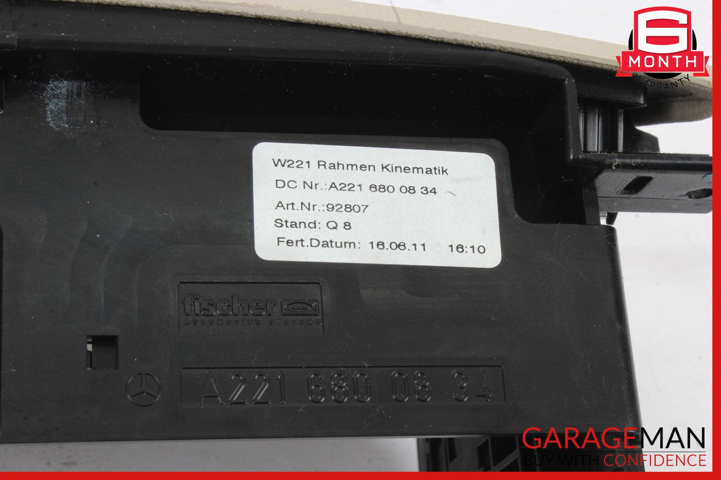 07-13 Mercedes W221 S550 Center Console CD Player Cover Trim Panel OEM
