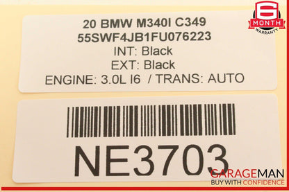 19-24 BMW M340i 330i 330e G20 Rear Center AC Temperature Climate Control Panel