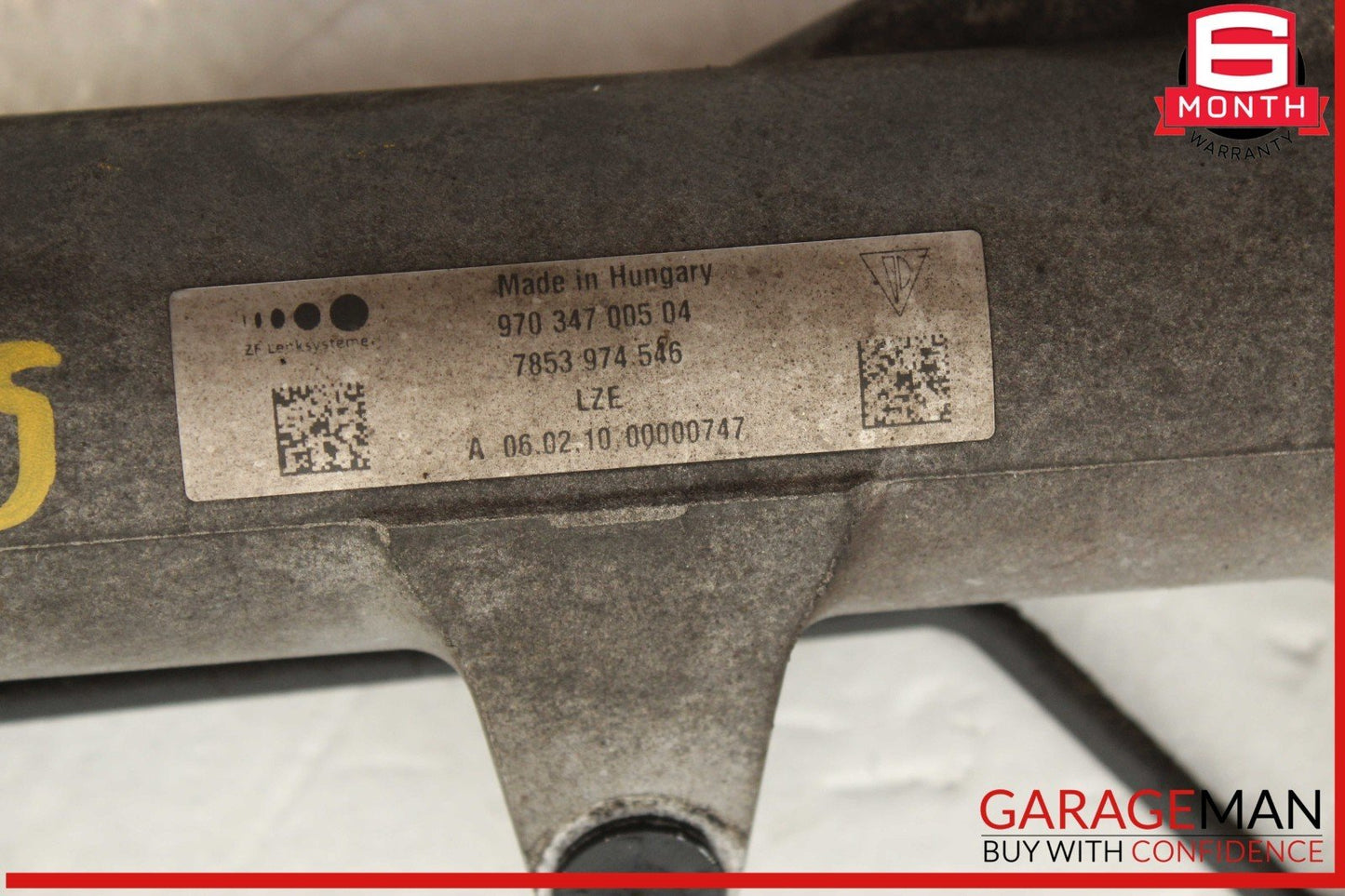 10-16 Porsche Panamera 970 Power Steering Rack & Pinion Assembly OEM