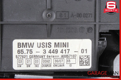 06-13 Mini Cooper Interior Front Roof Light Panel 3449417