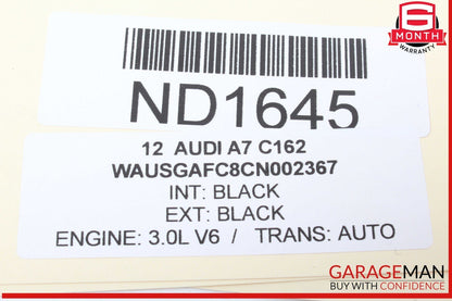 12-18 Audi A7 Front Left Driver Side Door Rear View Mirror Black OEM