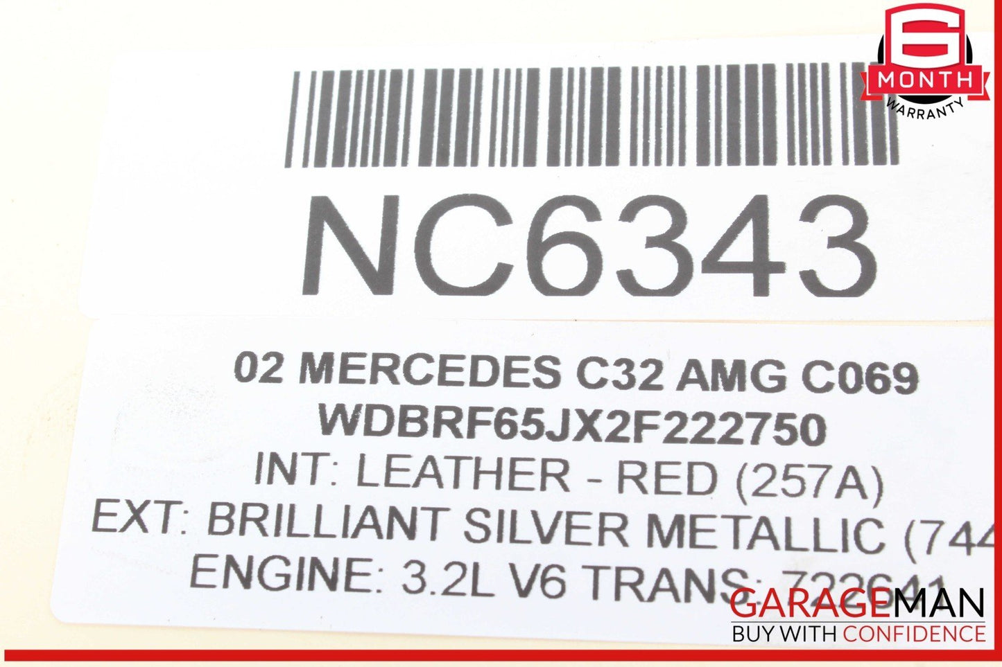98-05 Mercedes W203 C32 AMG C320 Right Side Engine Camshaft Cam Shaft OEM
