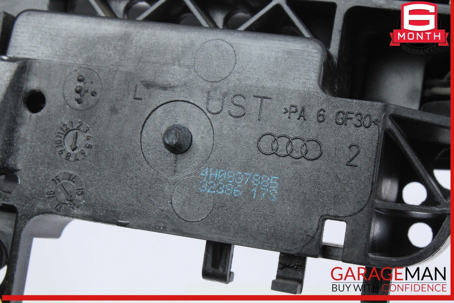 12-18 Audi A6 A7 Rear Left Driver Side Exterior Door Handle Black 4H0837885 OEM