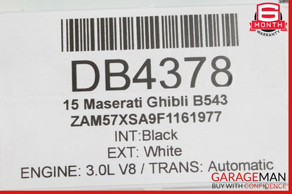 14-17 Maserati Ghibli Left Driver Side Rocker Skirt Molding Trim Panel OEM