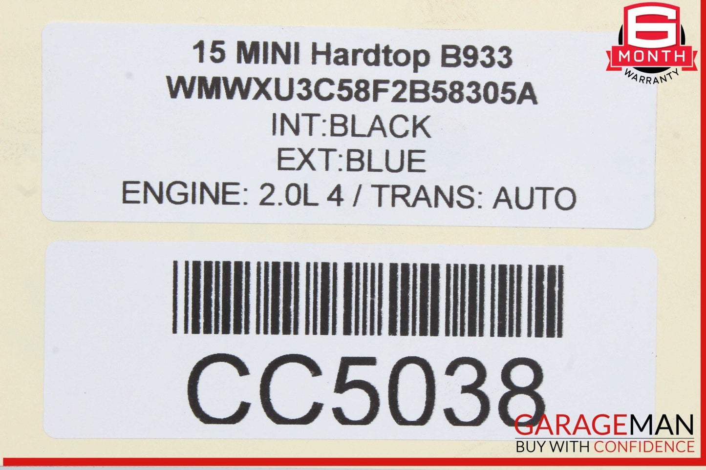 14-19 Mini Cooper Hardtop Front Axle Support Subframe Crossmember Cradle OEM