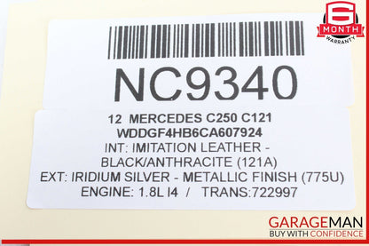 12-14 Mercedes W204 C250 C350 C63 AMG Front Left Side Door Rear View Mirror OEM