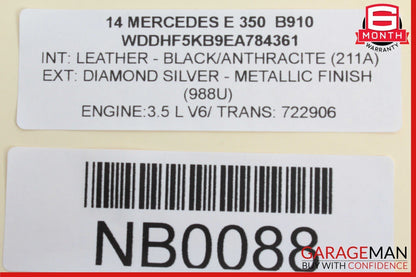 10-16 Mercedes W212 E350 C250 SLK250 Sirius Satellite Radio Receiver Module OEM