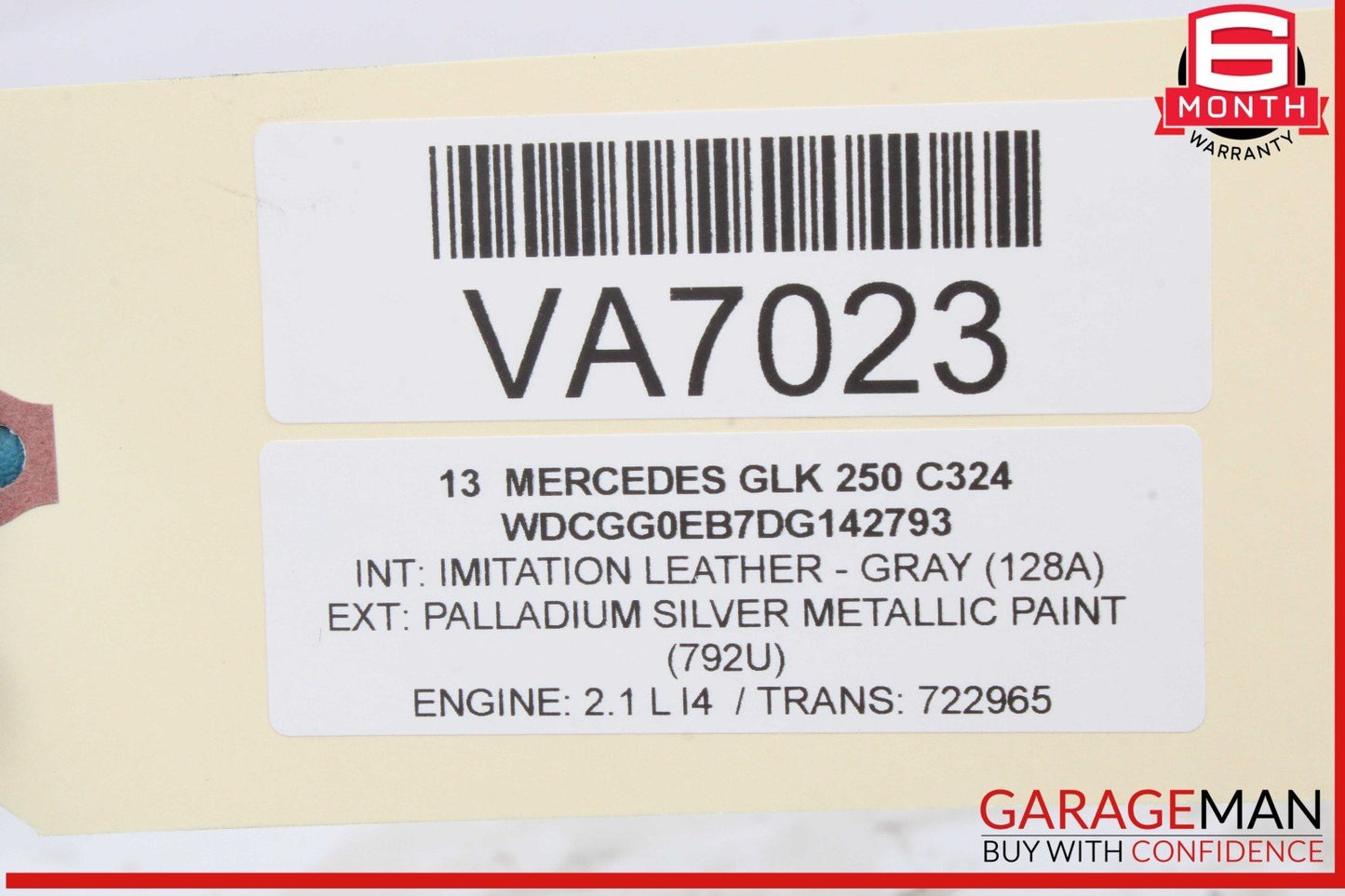 13-15 Mercedes X204 GLK250 Engine Camshaft Cam Shaft 6510520000 OEM
