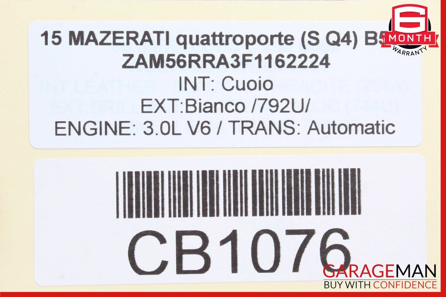 14-20 Maserati Quattroporte V6 Engine Motor Cover Shield Guard Trim Panel OEM