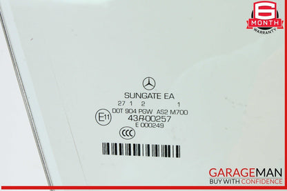07-13 Mercedes W221 S400 Hybrid Front Right Passenger Side Door Window Glass OEM