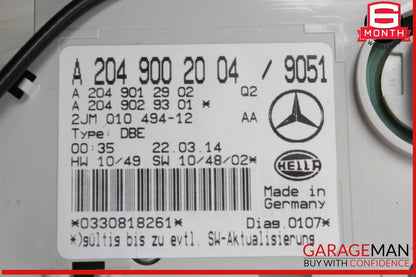 08-14 Mercedes W204 C250 CGI C63 AMG Overhead Dome Light Lamp 2049002004 OEM