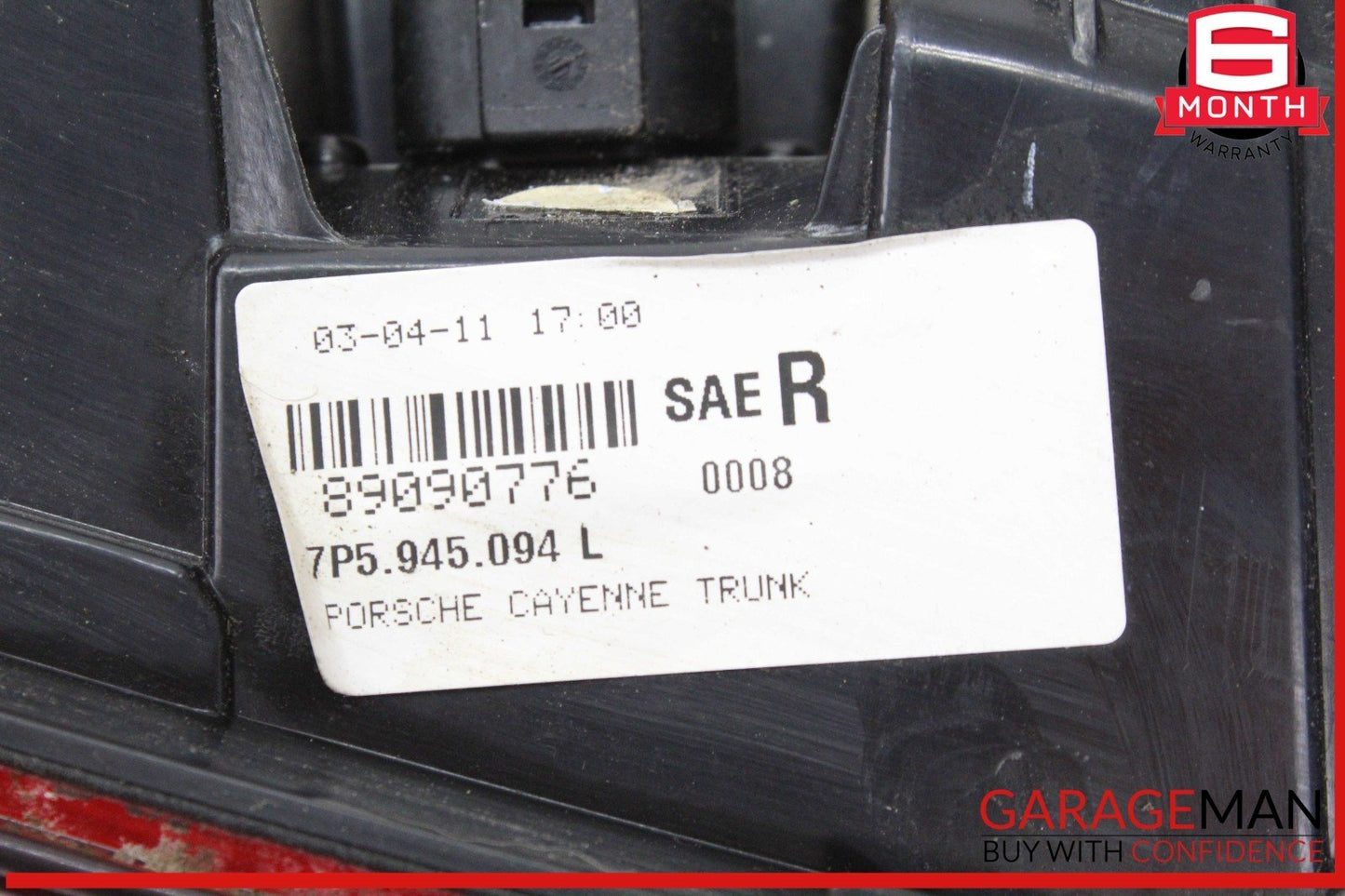 11-14 Porsche Cayenne 958 Rear Right Passenger Side Inner Tail Light Lamp OEM