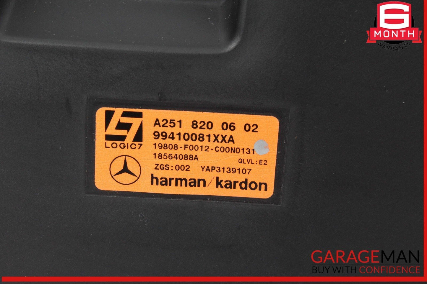 09-13 Mercedes W251 R350 4MATIC Rear Trunk Subwoofer Speaker 2518200602 OEM