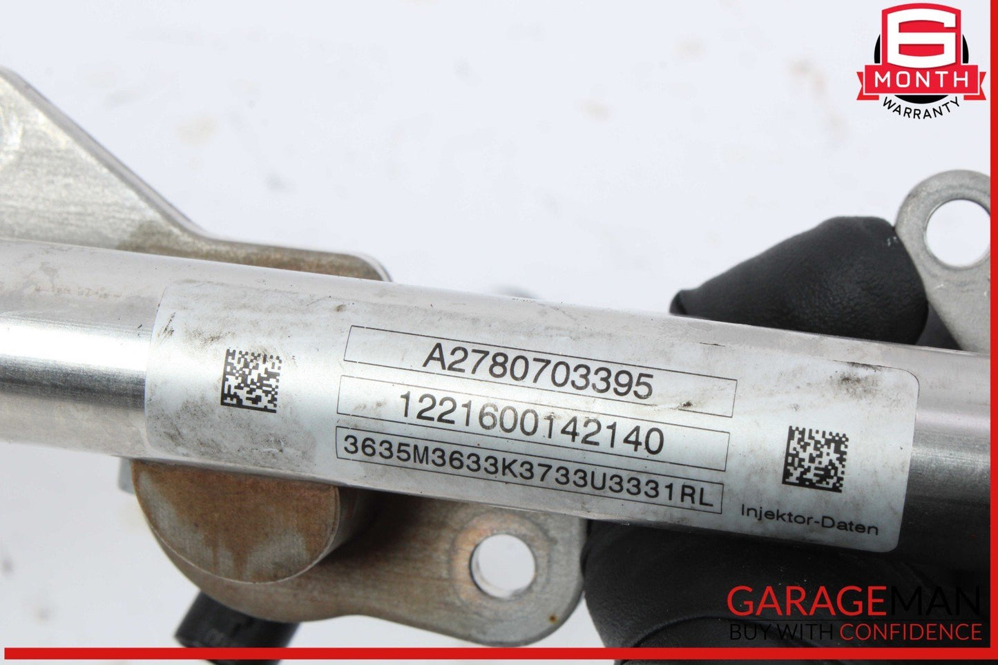 12-18 Mercedes X166 GL450 GL550 Fuel Injector Rail Left Side 2780703395 OEM