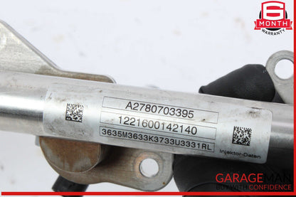 12-18 Mercedes X166 GL450 GL550 Fuel Injector Rail Left Side 2780703395 OEM