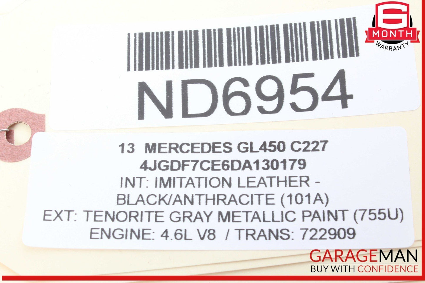 12-19 Mercedes X166 GL450 ML350 Dashboard Glove Box Compartment Black OEM