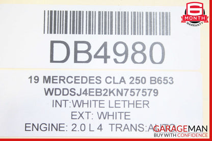 19-22 Mercedes W118 CLA250 Rear Crossmember Subframe Sub Frame OEM