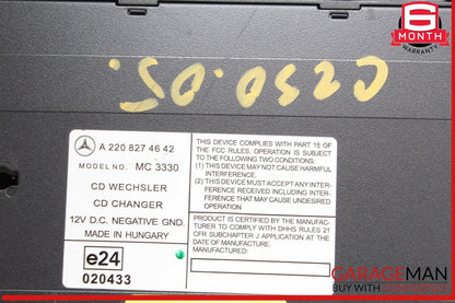 03-08 Mercedes W203 C230 CL500 CLK500 CD Changer 6 Disk Player 2208274642 OEM