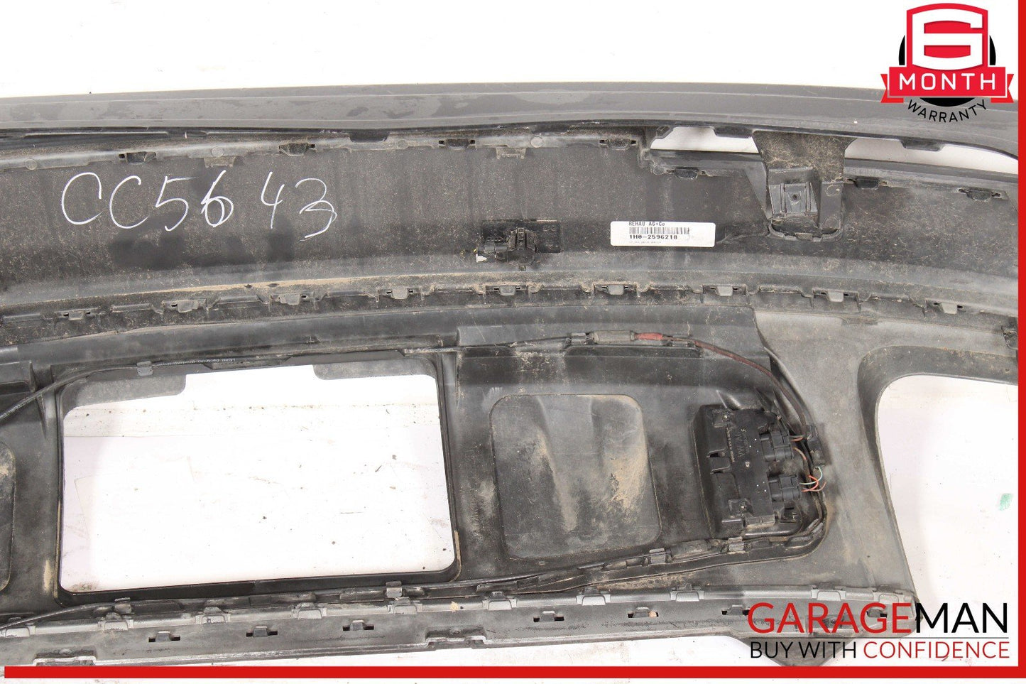 17-19 Audi Q7 Rear Bumper Cover Assembly Black OEM