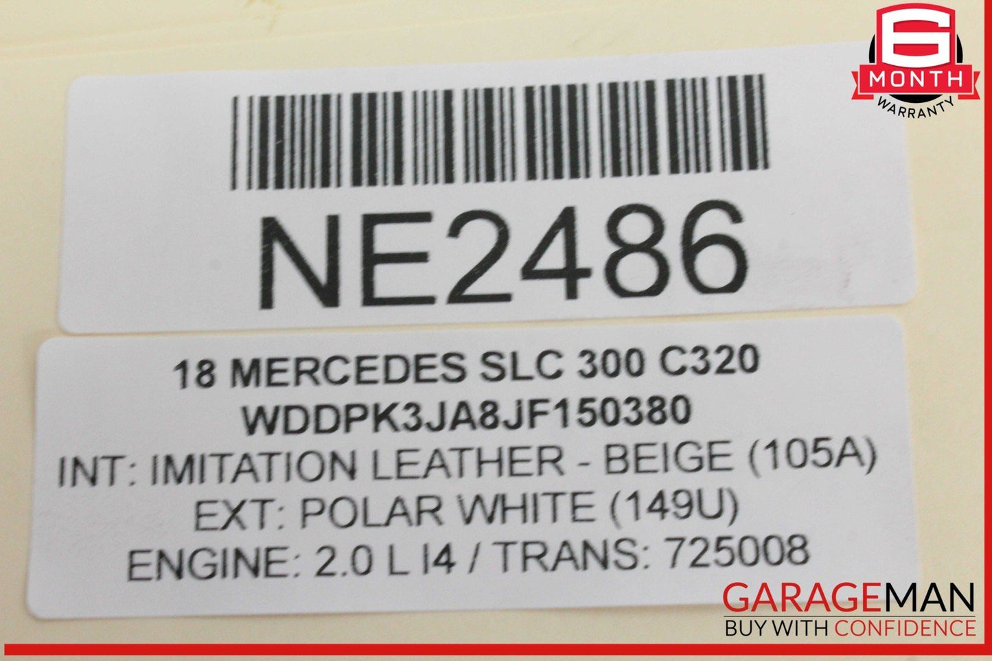 12-20 Mercedes R172 SLC300 SLK250 Convertible Right Top Main Drive Lift Cylinder