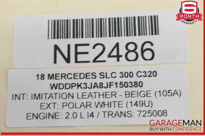 12-20 Mercedes R172 SLC300 SLK250 Convertible Right Top Main Drive Lift Cylinder