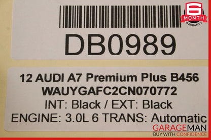 12-15 Audi A7 Fuel Gas Tank Reservoir Filler Neck Assembly