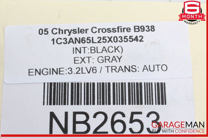 04-08 Chrysler Crossfire Spare Tire Tool Kit Emergency Jack Lug Wrench OEM